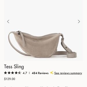NWOT The Sak Tess Sling Suede Crossbody Bag - Taupe